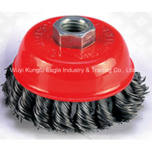 High Quality Crimped Wire Cup Brush in Machine